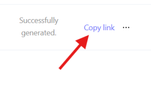 copy generated link